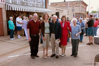 Left to right: Todd Woelffer, Sue Rieder, Joe Tiffany, Jan Ellen Woelffer and Alice Woelffer.